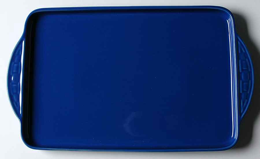 Woven Traditions Cornflower 16" Rectangular Tray/Baker Lid (for RB16LT) by Longaberger-1