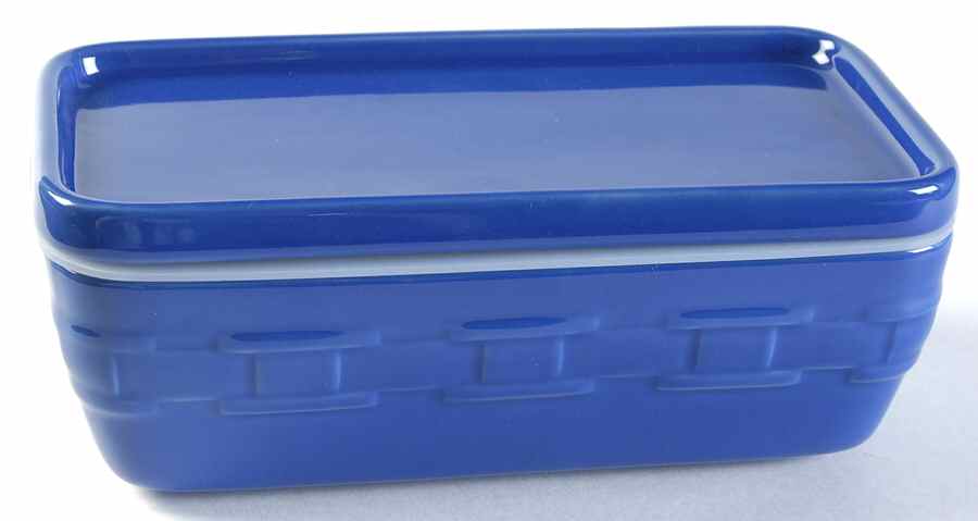 Woven Traditions Cornflower 8" Rectangular Baker & Lid by Longaberger-1