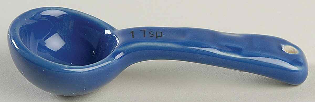 Woven Traditions Cornflower 1 Teaspoon Ceramic Measuring Spoon by Longaberger-1
