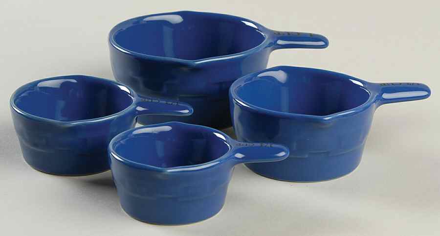 Woven Traditions Cornflower Measuring Cup Set (1 Cup,1/2 Cup,1/3 Cup,1/4 Cup) by Longaberger-1