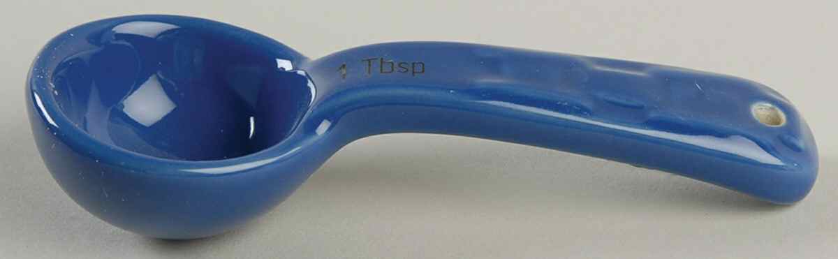 Woven Traditions Cornflower 1 Tablespoon Ceramic Measuring Spoon by Longaberger-1