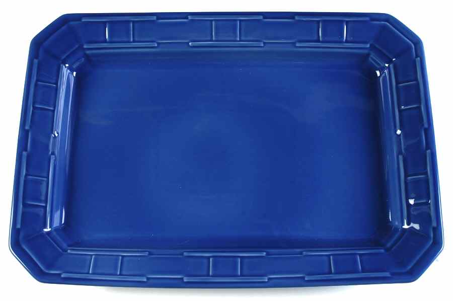 Woven Traditions Cornflower 17" Rectangular Serving Platter by Longaberger-1