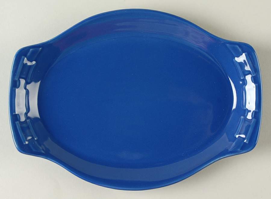 Woven Traditions Cornflower 9" Oval Serving Platter by Longaberger-1