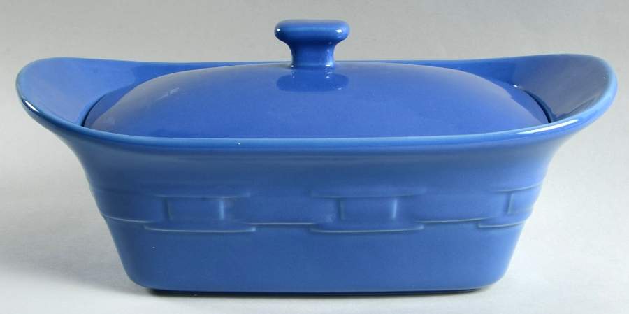Woven Traditions Cornflower 1.5 Quart Rectangular Covered Casserole by Longaberger-1