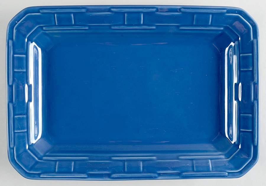 Woven Traditions Cornflower 13" Rectangular Serving Platter by Longaberger-1