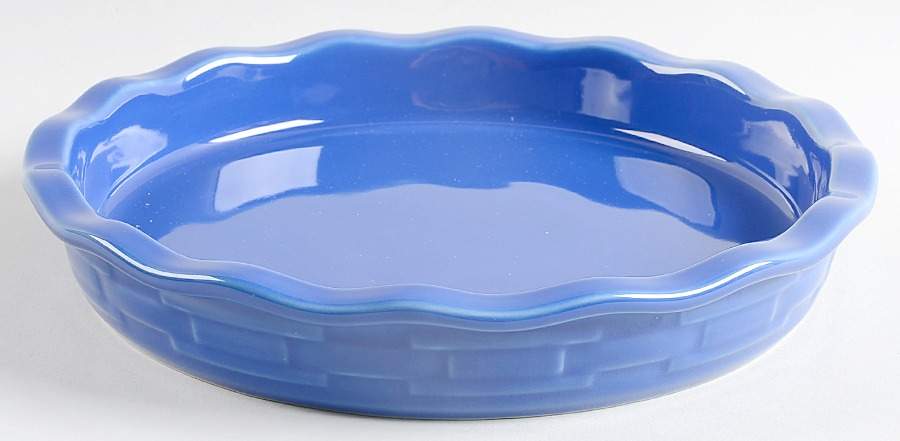 Woven Traditions Cornflower Tart Dish by Longaberger-1