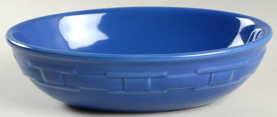 Woven Traditions Cornflower 9" Oval Vegetable Bowl by Longaberger-1