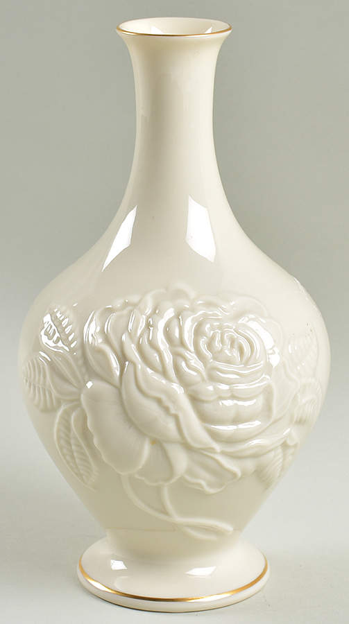 Antique Rose Collection 8" Bud Vase by Lenox-1