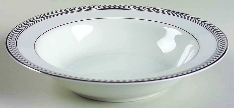 Claremont Platinum Rim Fruit/Dessert (Sauce) Bowl by Ralph Lauren China-1