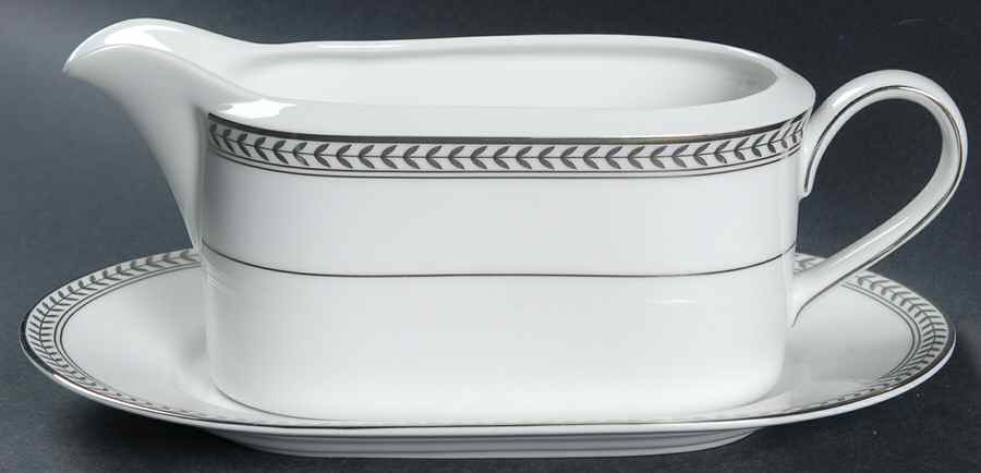 Claremont Platinum Gravy Boat & Underplate by Ralph Lauren China-1