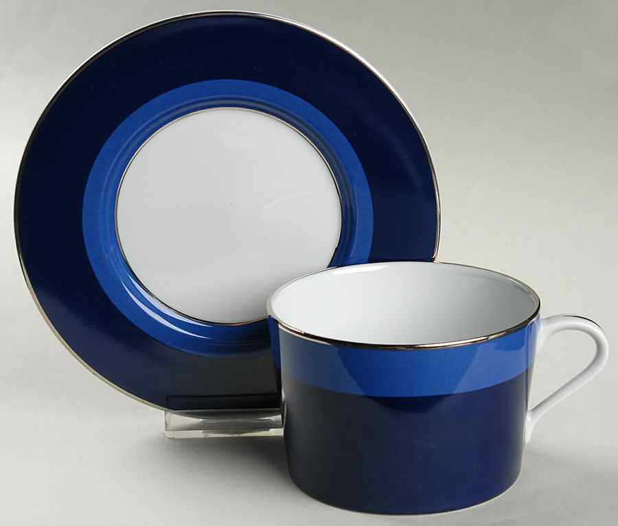 Marina Stripe Breakfast Cup & Saucer Set by Ralph Lauren China-1