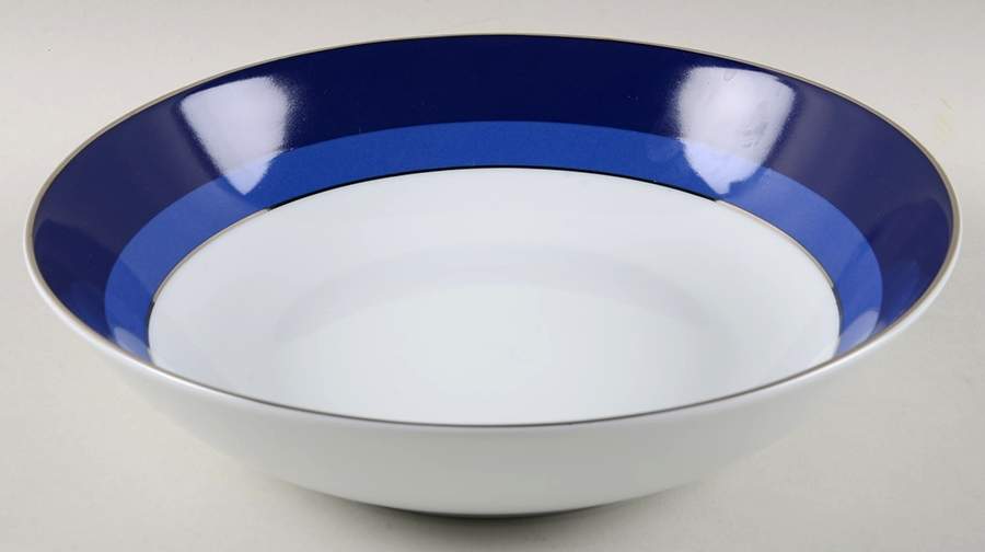 Marina Stripe 10" Round Vegetable Bowl by Ralph Lauren China-1