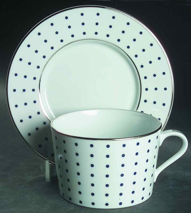Petite Dot White Breakfast Cup & Saucer Set by Ralph Lauren China-1
