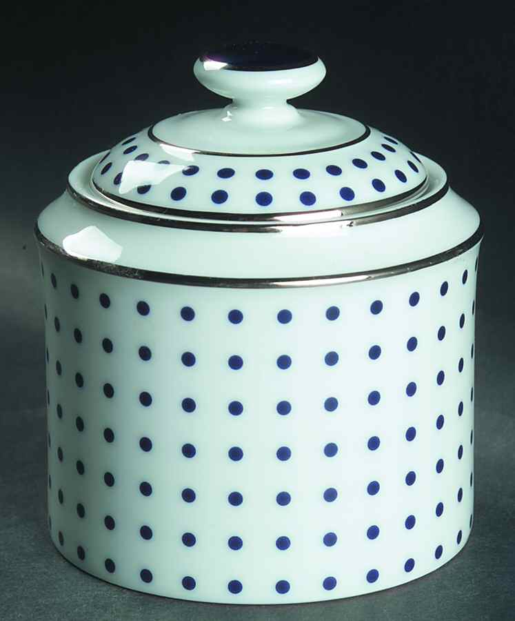 Petite Dot White Sugar Bowl & Lid by Ralph Lauren China-1