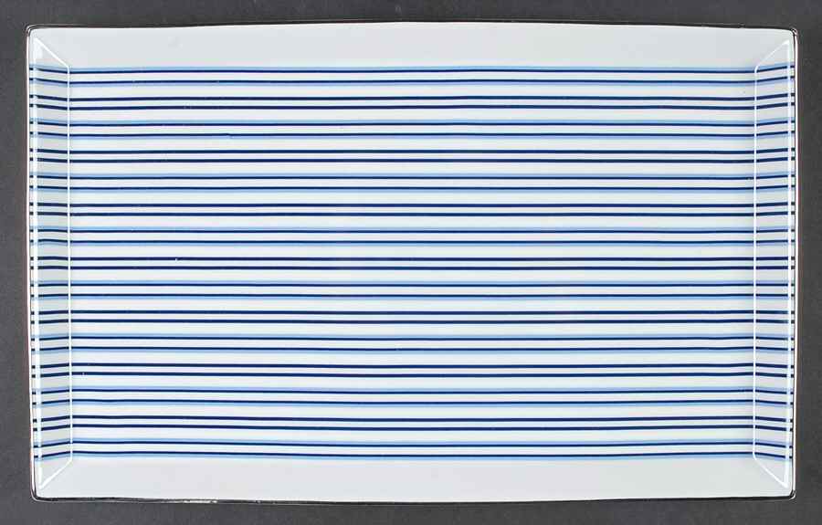 Regatta Stripe 13" Rectangular Serving Platter by Ralph Lauren China-1