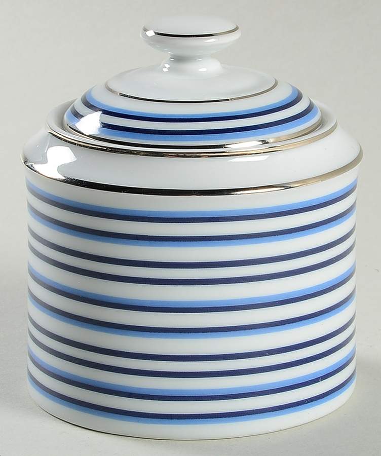 Regatta Stripe Sugar Bowl & Lid by Ralph Lauren China-1