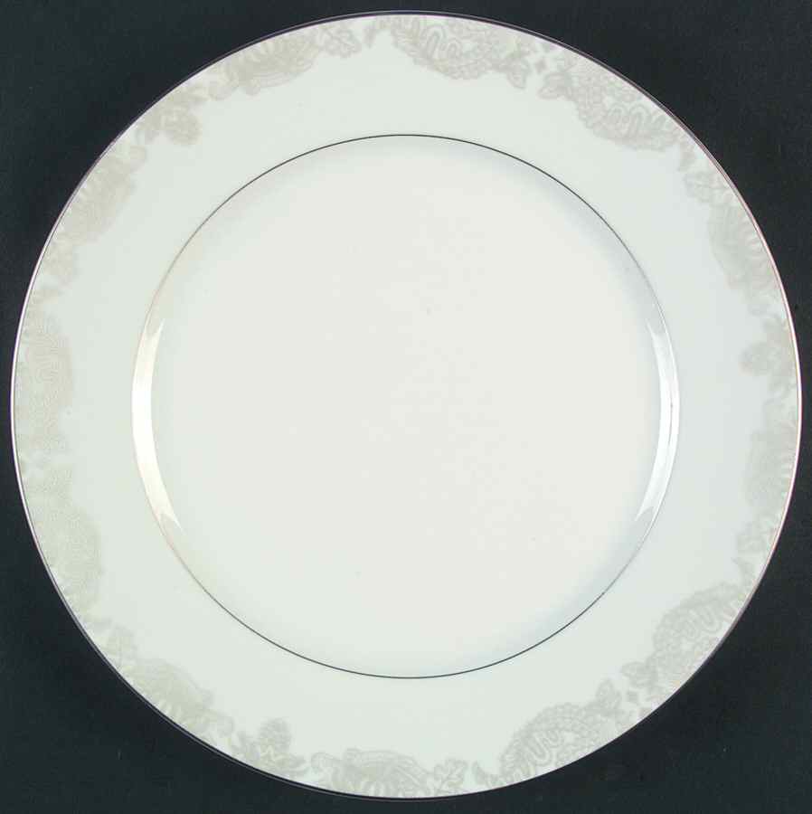 Satin Paisley Platinum Dinner Plate by Ralph Lauren China-1