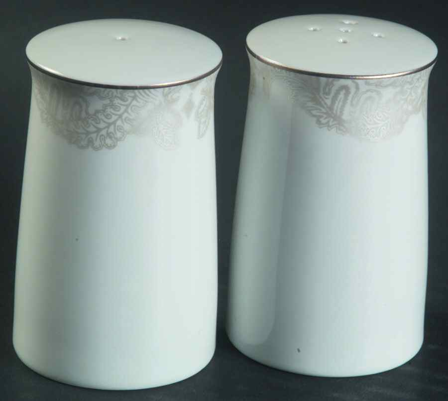 Satin Paisley Platinum Salt & Pepper Set by Ralph Lauren China-1