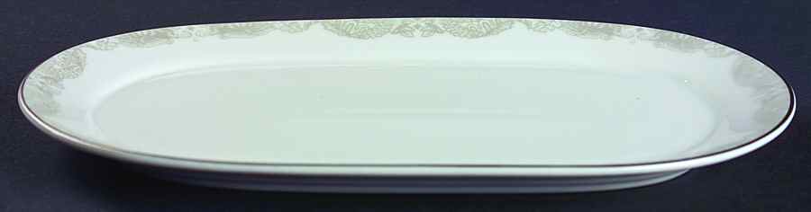Satin Paisley Platinum Pickle Dish by Ralph Lauren China-1