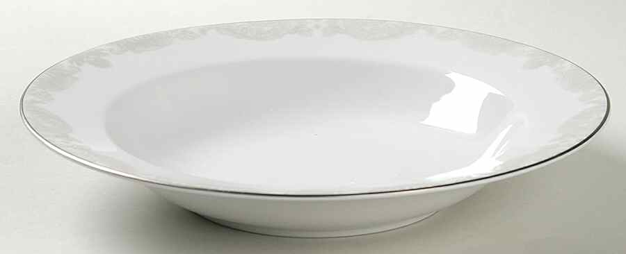 Satin Paisley Platinum Rim Soup Bowl by Ralph Lauren China-1