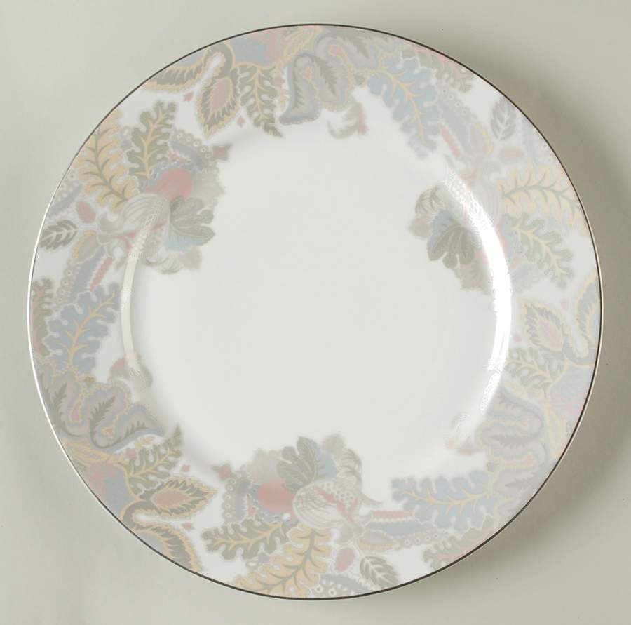 Satin Paisley Platinum Accent Service Plate (Charger) by Ralph Lauren China-1