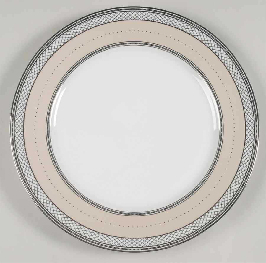 Silk Ribbon Ivory 12" Chop Plate (Round Platter) by Ralph Lauren China-1