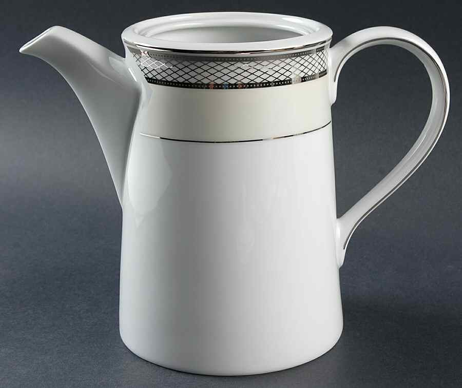 Silk Ribbon Pearl Coffee Pot No Lid by Ralph Lauren China-1