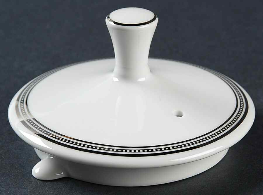 Silk Ribbon Pearl Lid for Coffee Pot by Ralph Lauren China-1