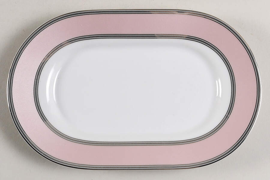 Silk Ribbon Pink Underplate for Gravy Boat by Ralph Lauren China-1