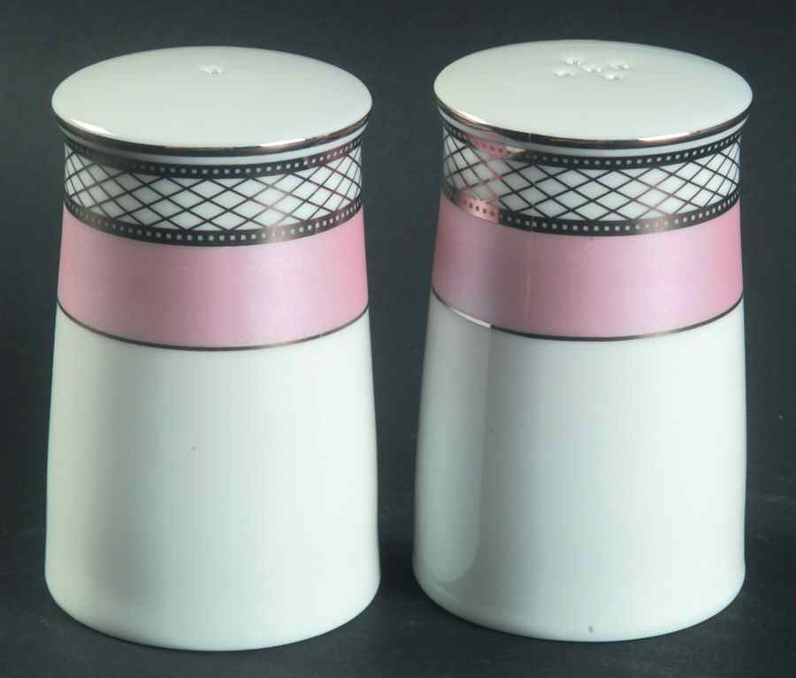 Silk Ribbon Pink Salt & Pepper Set by Ralph Lauren China-1