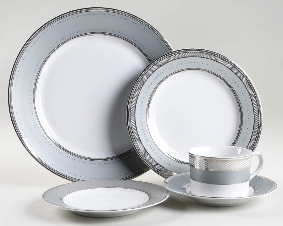 Silk Ribbon Slate 5 Piece Place Setting by Ralph Lauren China-1