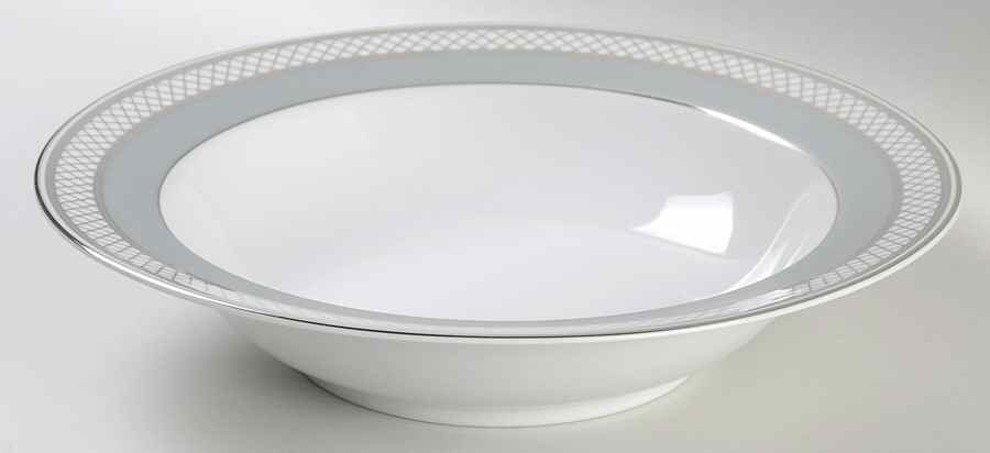 Silk Ribbon Slate 10" Round Vegetable Bowl by Ralph Lauren China-1