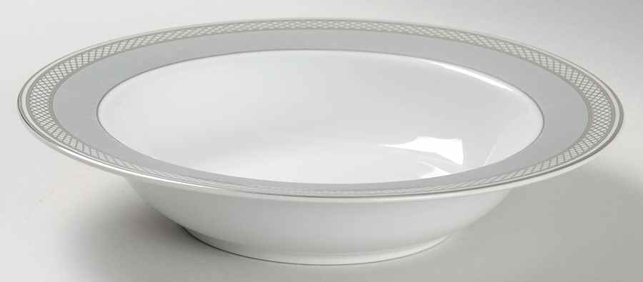 Silk Ribbon Slate Rim Fruit/Dessert (Sauce) Bowl by Ralph Lauren China-1