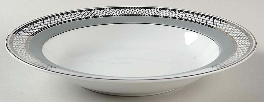 Silk Ribbon Slate Rim Soup Bowl by Ralph Lauren China-1
