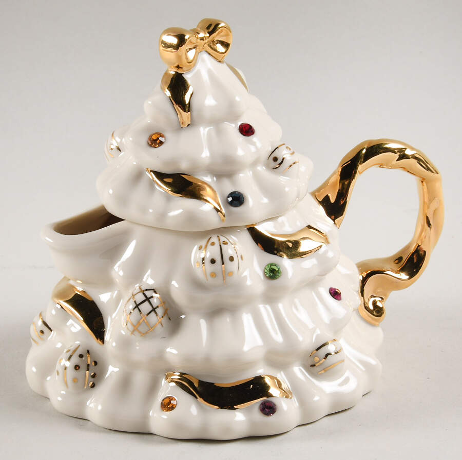 Jeweled Christmas Creamer & Lid by Lenox-1