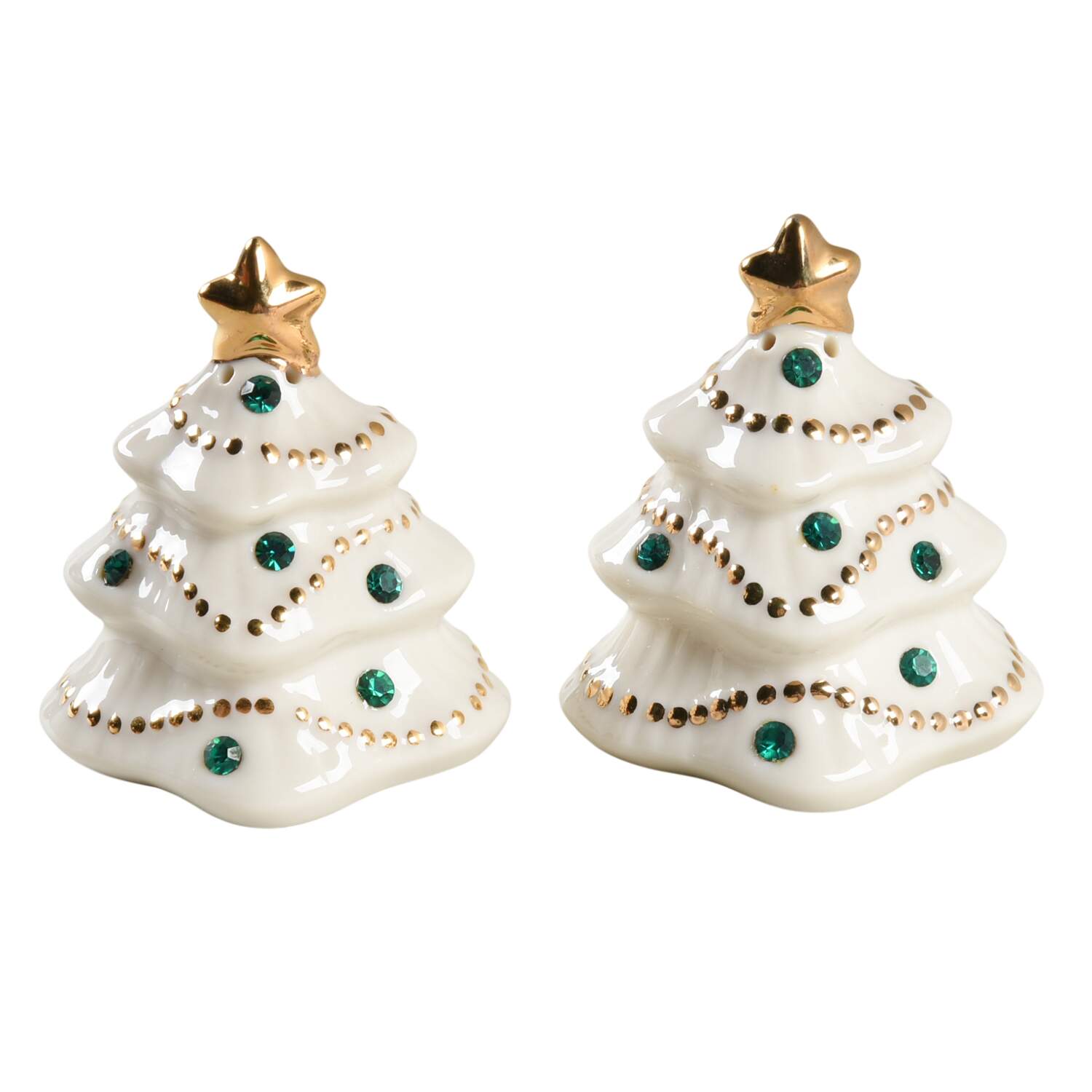 Jeweled Christmas Salt & Pepper Set by Lenox-1