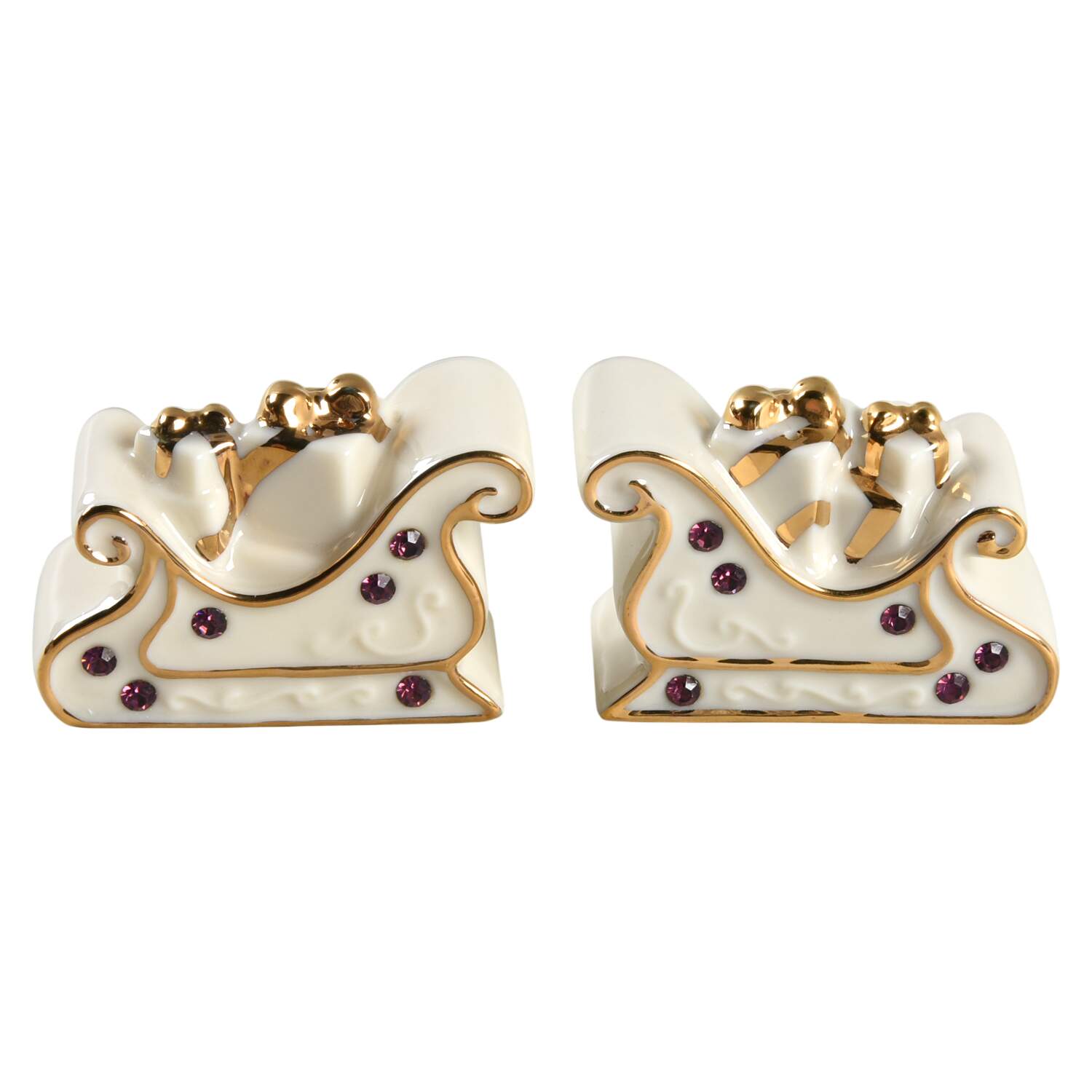Jeweled Christmas Salt & Pepper Set by Lenox-1