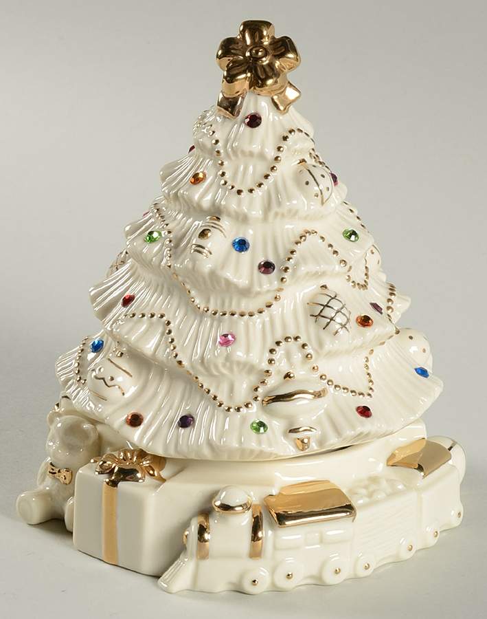 Jeweled Christmas Music Box by Lenox-1