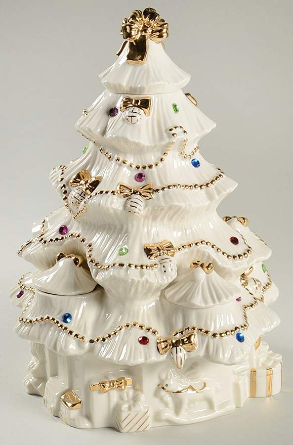Jeweled Christmas (6 Pc) Figural Tea Light Candleholder by Lenox-1