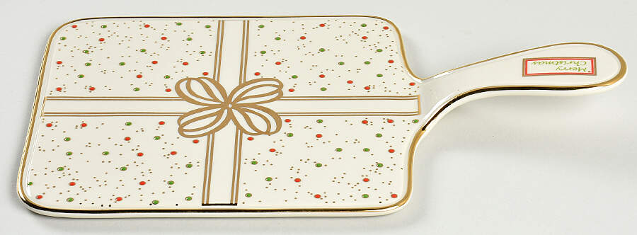 China Jewels Christmas Handled Cheese Board by Lenox-1