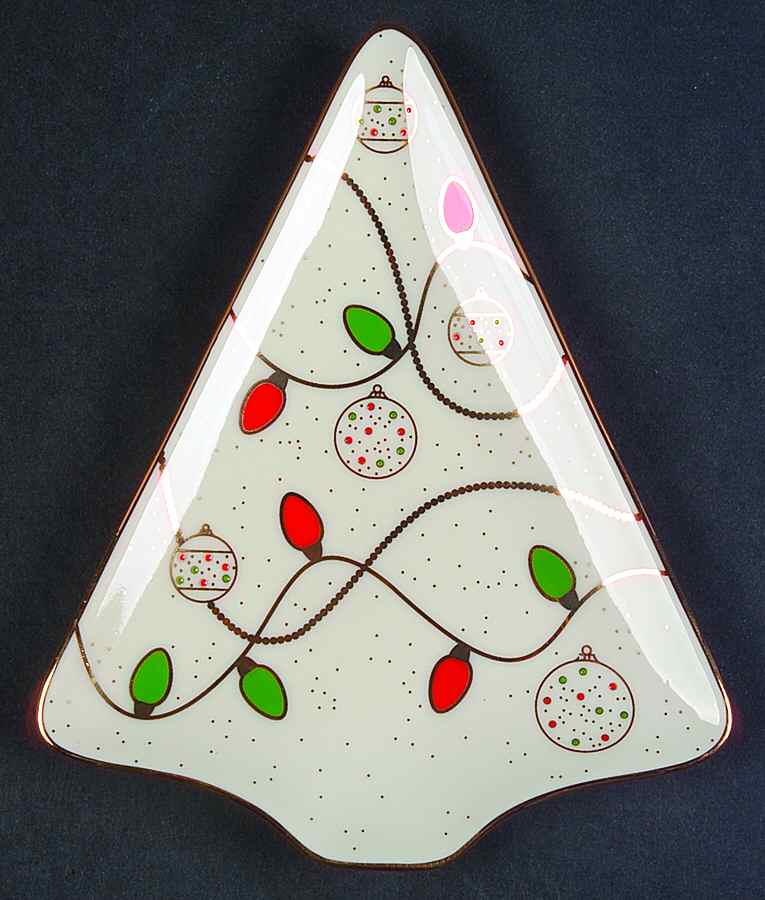 China Jewels Christmas Tidbit Plate by Lenox-1