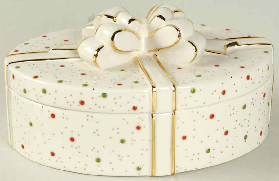 China Jewels Christmas Candy Box & Lid by Lenox-1