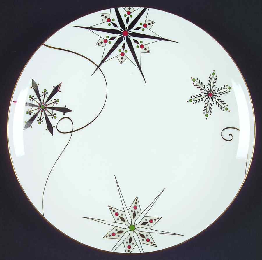 Merry and Bright Snowflake Dessert/Pie Plate by Lenox-1