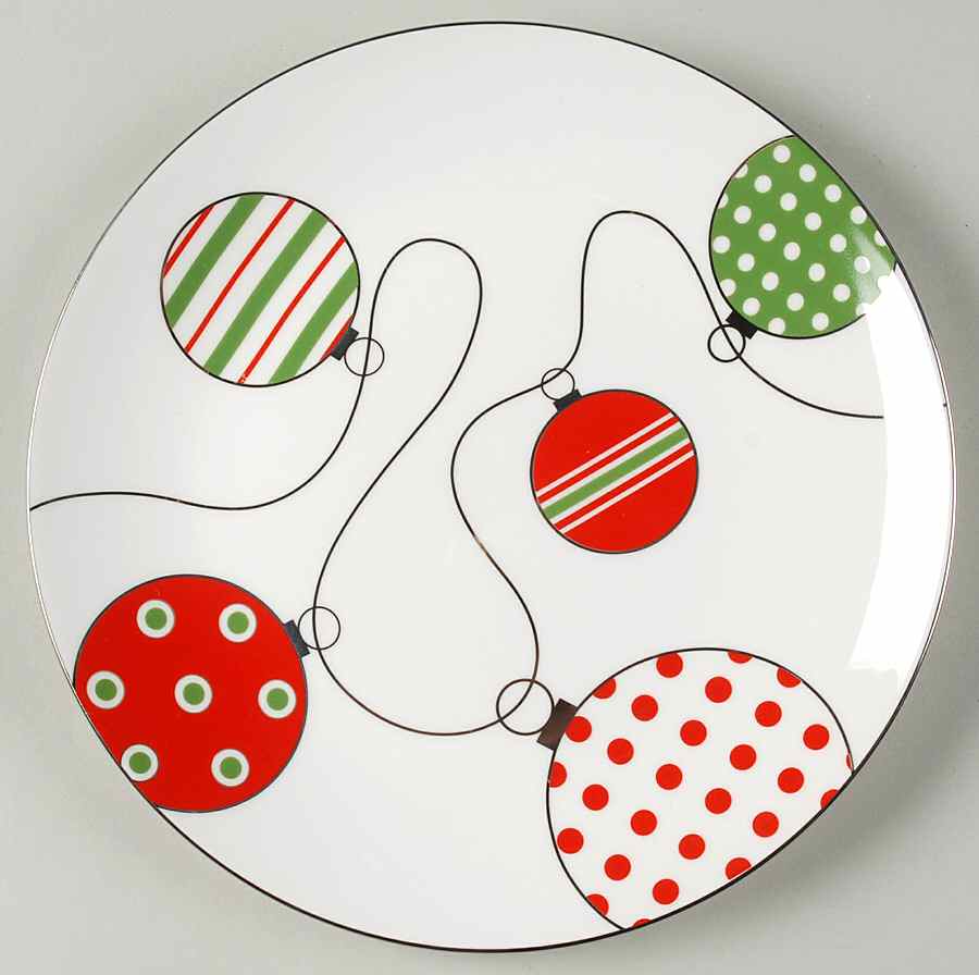 Merry and Bright Ornament Dessert/Pie Plate by Lenox-1