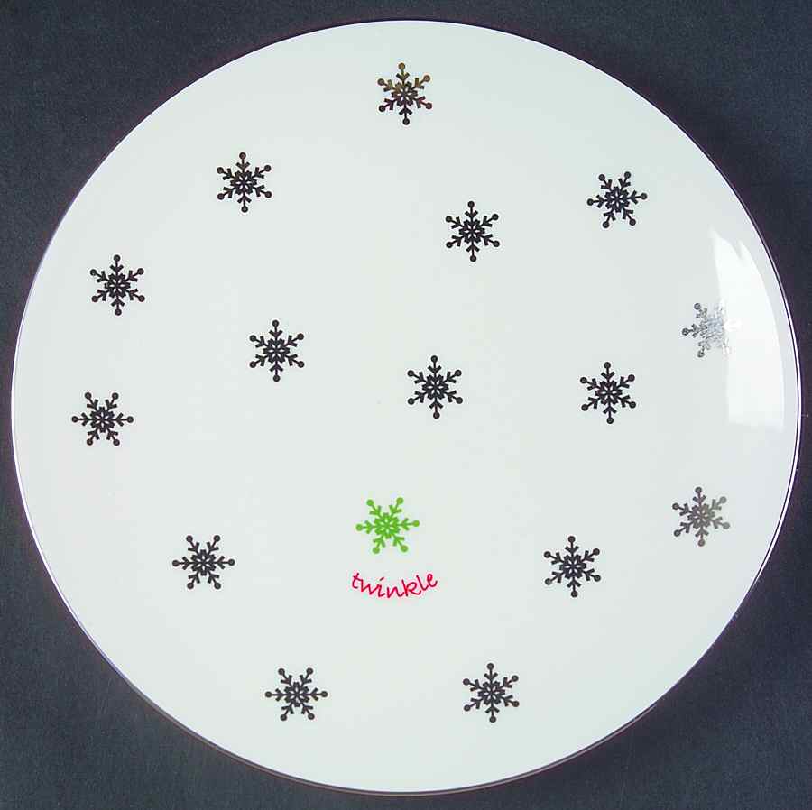 Merry and Bright Silhouette Dessert/Pie Plate by Lenox-1