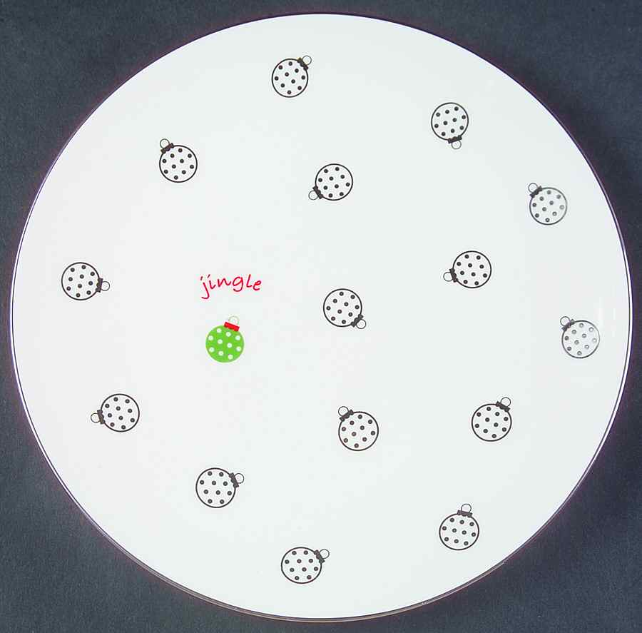 Merry and Bright Silhouette Dessert/Pie Plate by Lenox-1
