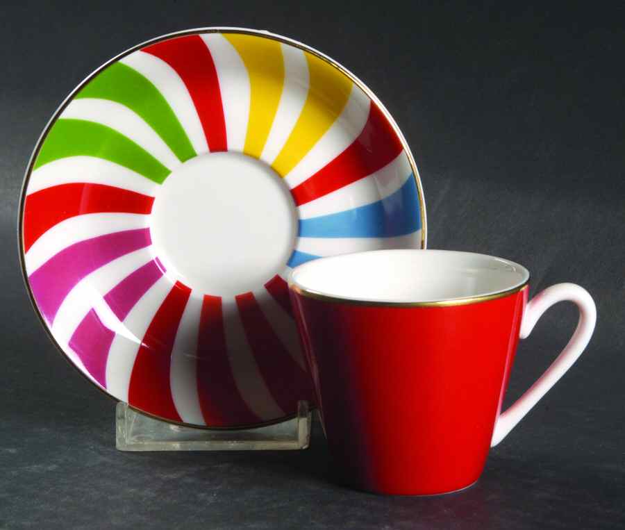 Peppermint Twist Flat Demitasse Cup & Saucer Set by Lenox-1