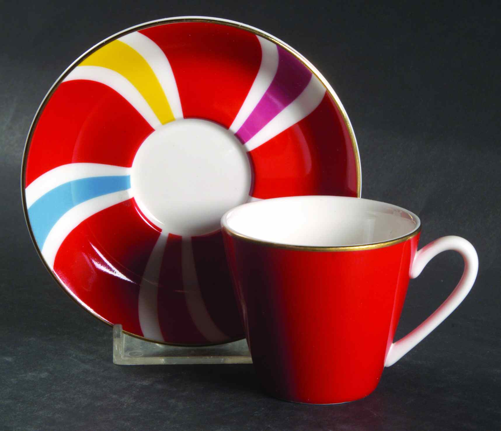 Peppermint Twist Flat Demitasse Cup & Saucer Set by Lenox-1
