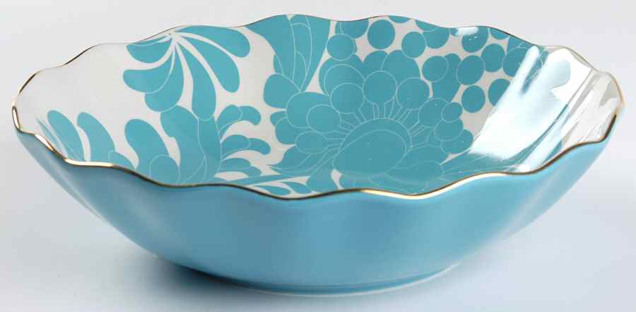 Gwinnett Lane Turquoise 8" Individual Pasta Bowl by Lenox-1
