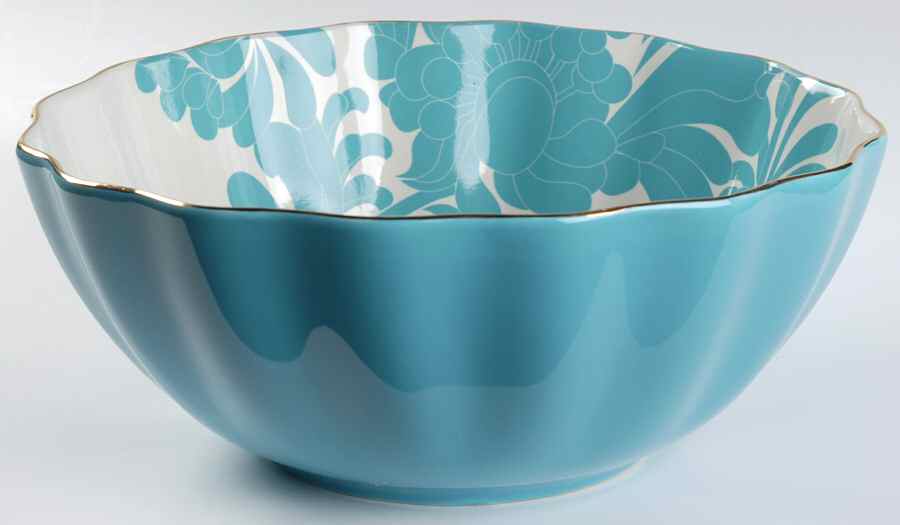 Gwinnett Lane Turquoise 10" Round Serving Bowl by Lenox-1